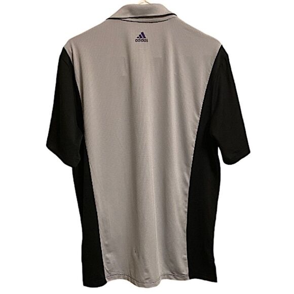 Adidas Mens Medium Polo Golf Shirt Puremotion Colorblock Preppy Coolmax Classic - Picture 8 of 8